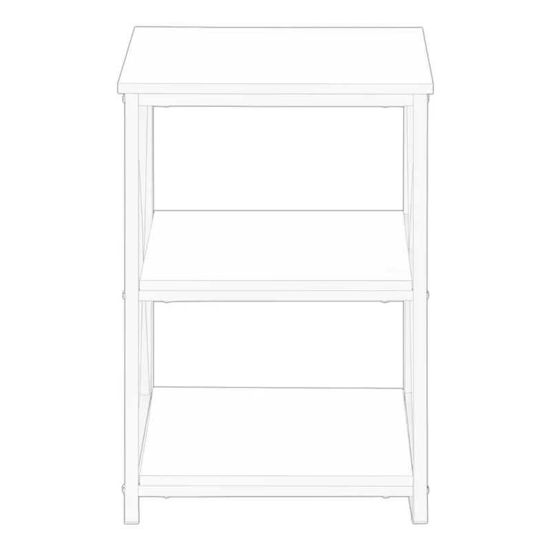Table d'appoint en MDF/stratifié et métal - I 3596-3597-3599