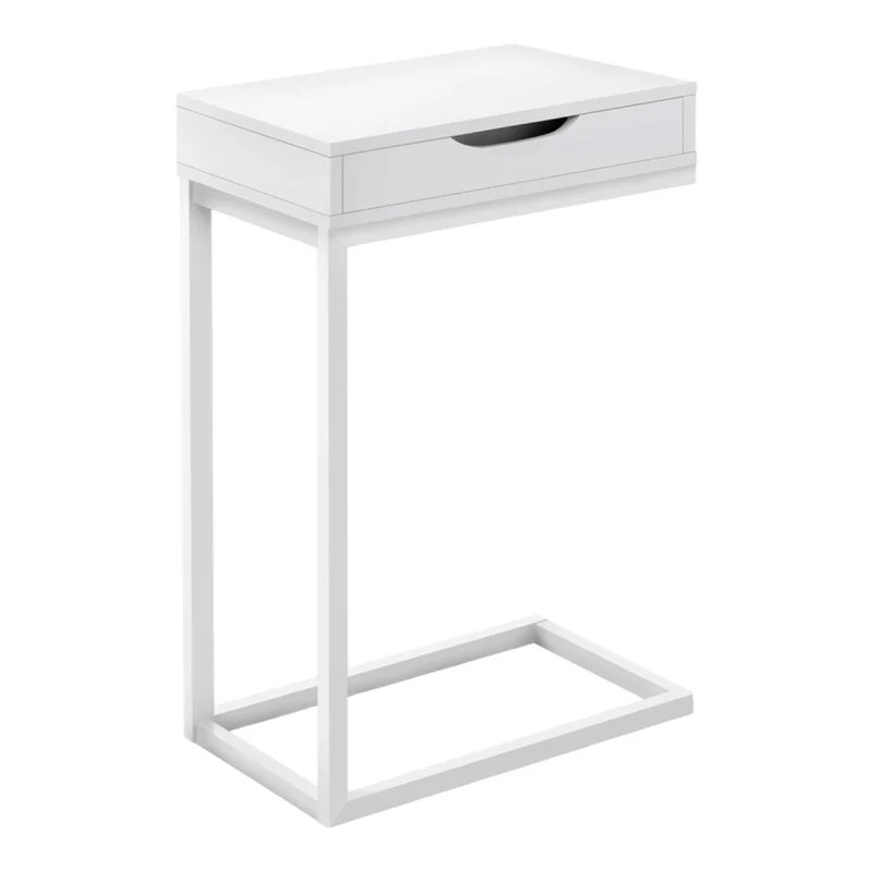 Table d'appoint en MDF/stratifié et métal avec 1 tiroir - I 3600-3601-3602
