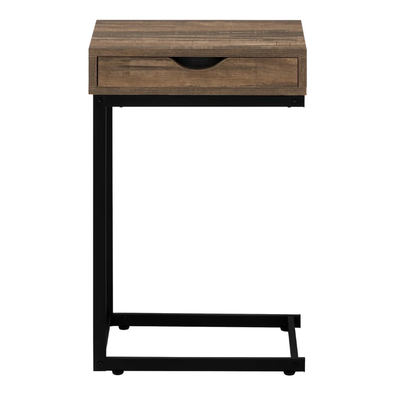 Table d'appoint en MDF/stratifié et métal avec 1 tiroir - I 3600-3601-3602