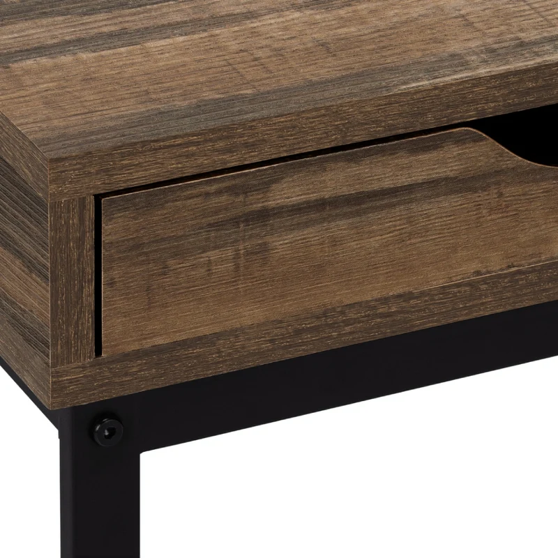 Table d'appoint en MDF/stratifié et métal avec 1 tiroir - I 3600-3601-3602