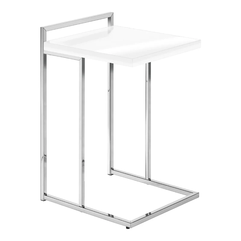 Table d'appoint en MDF/stratifé et métal chromé - I 3636-3640