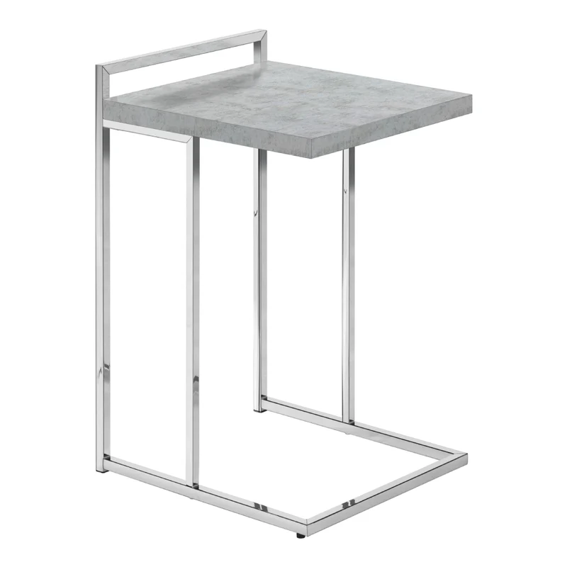 Table d'appoint en MDF/stratifé et métal chromé - I 3636-3640