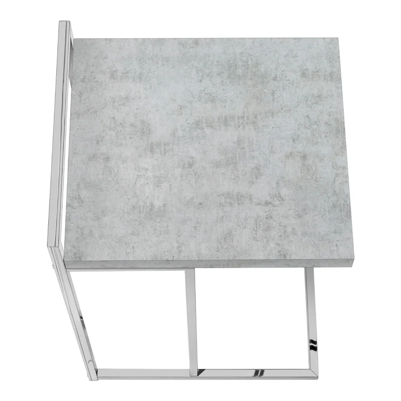 Table d'appoint en MDF/stratifé et métal chromé - I 3636-3640