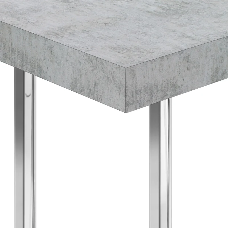 Table d'appoint en MDF/stratifé et métal chromé - I 3636-3640