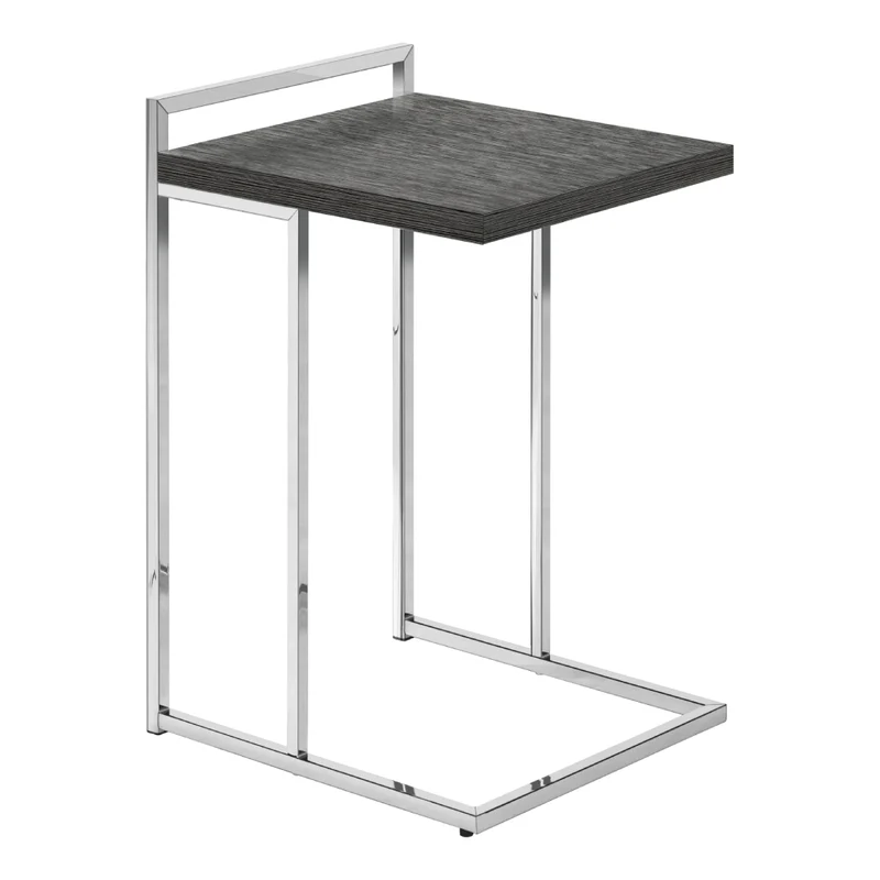 Table d'appoint en MDF/stratifé et métal chromé - I 3636-3640