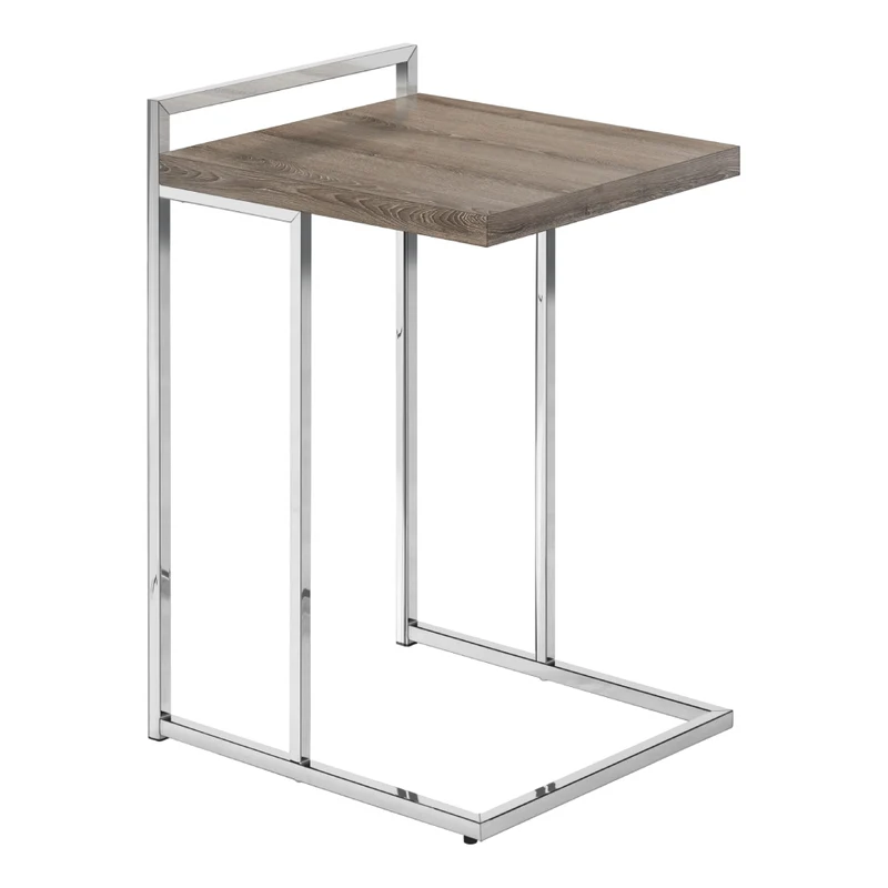 Table d'appoint en MDF/stratifé et métal chromé - I 3636-3640