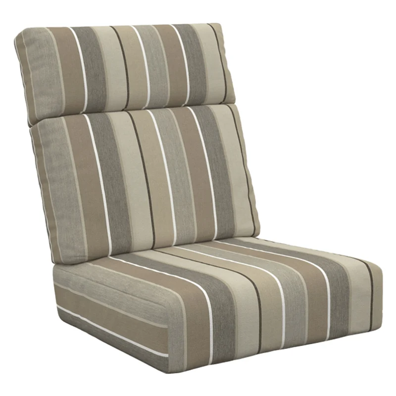 Ensemble de coussins à dossier haut d'extérieur en tissu Sunbrella - Deep Seating DSH21