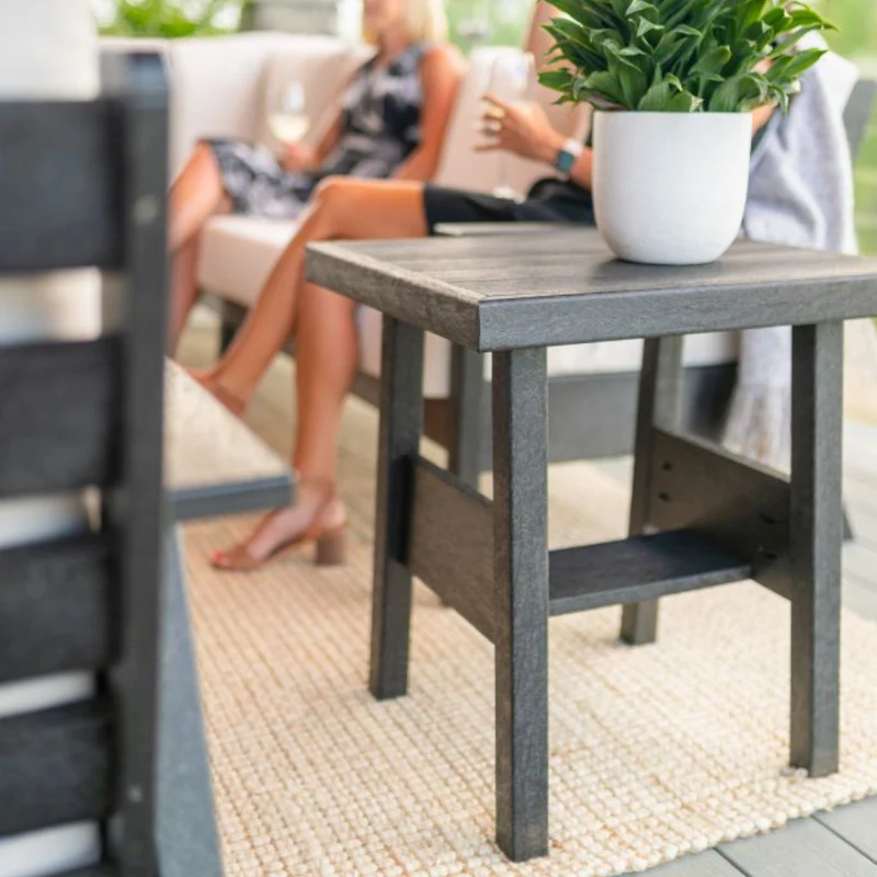 Table de bout extérieure en plastique recyclé - Tofino DST288