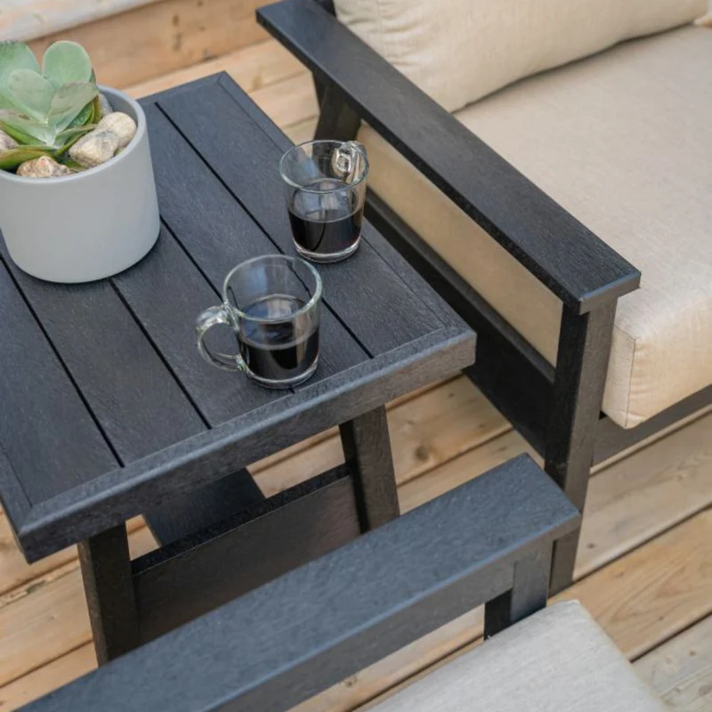 Table de bout extérieure en plastique recyclé - Tofino DST288