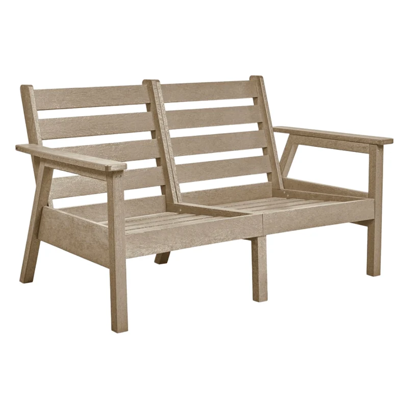 Causeuse extérieure en plastique recyclé - Tofino DSF282