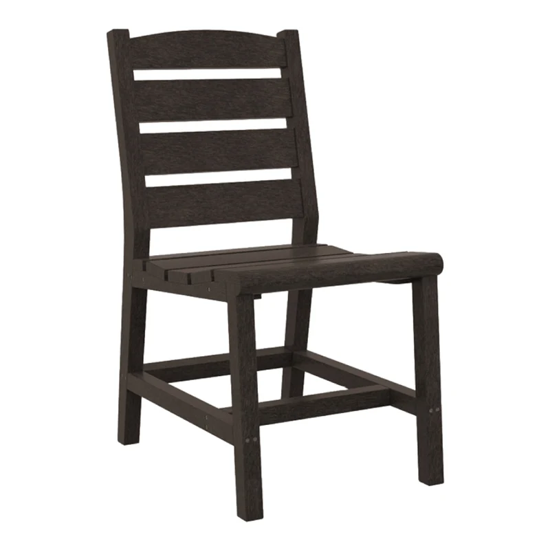 Chaise de salle à manger extérieure en plastique recyclé - Napa C321