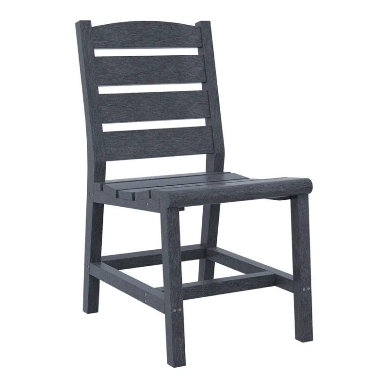 Chaise de salle à manger extérieure en plastique recyclé - Napa C321