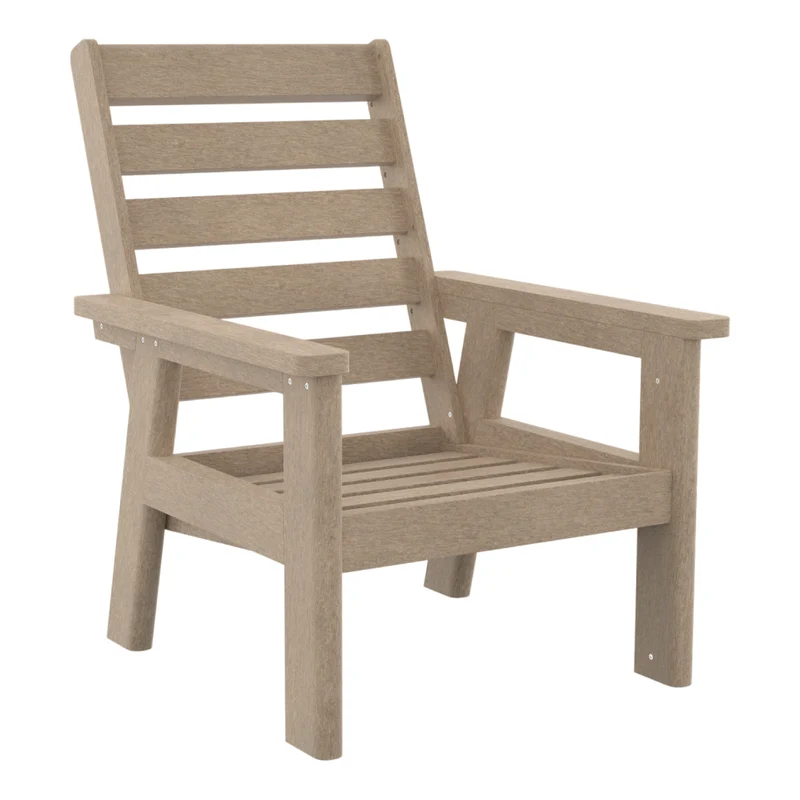 Fauteuil extérieur en plastique recyclé - Charleston DSF291