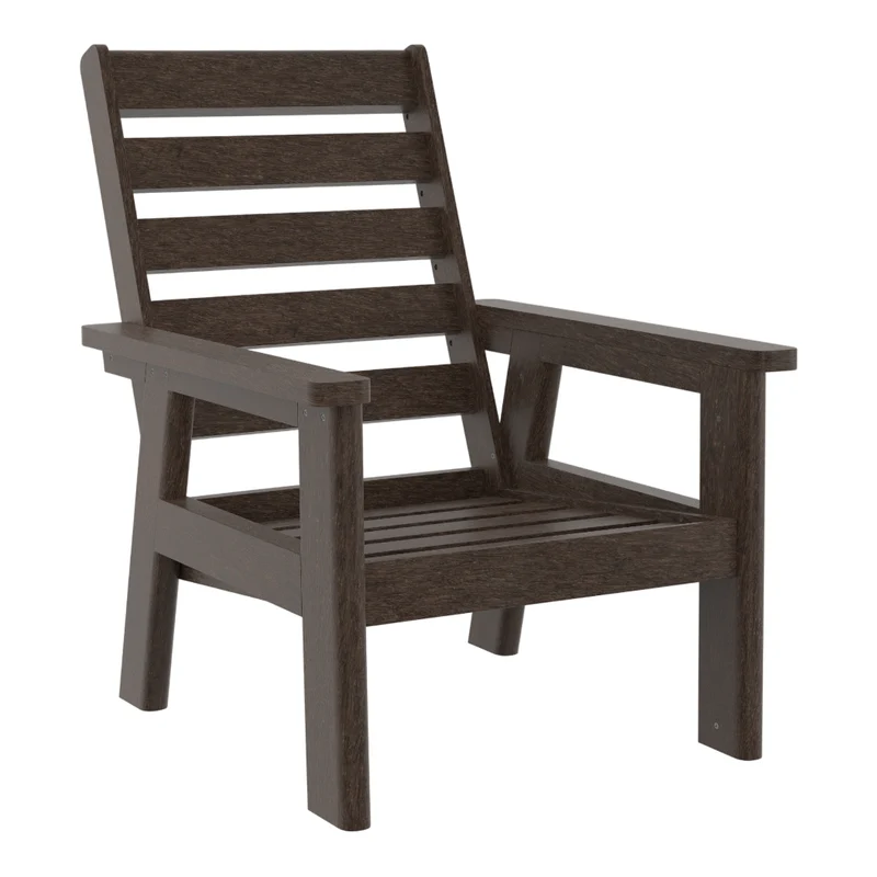 Fauteuil extérieur en plastique recyclé - Charleston DSF291