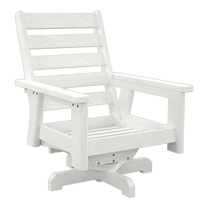 Fauteuil extérieur pivotant en plastique recyclé - Charleston DSF294