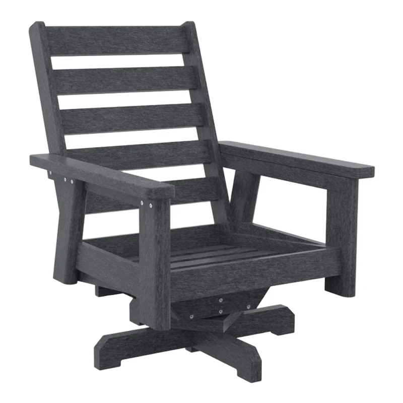 Fauteuil extérieur pivotant en plastique recyclé - Charleston DSF294