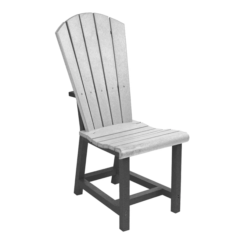 Chaise de salle à manger extérieure en plastique recyclé - Addy C11