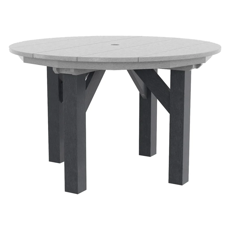Table à manger extérieure en plastique recyclé - T05