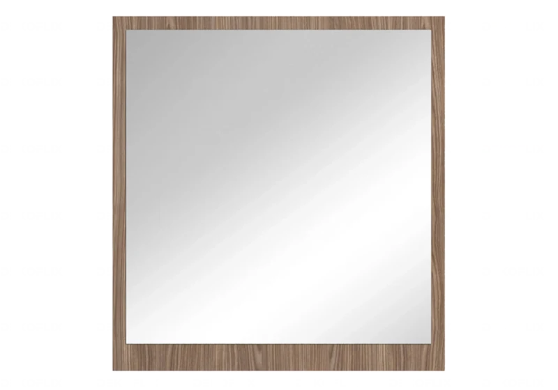 Miroir mural cadre bois noyer design - Nora