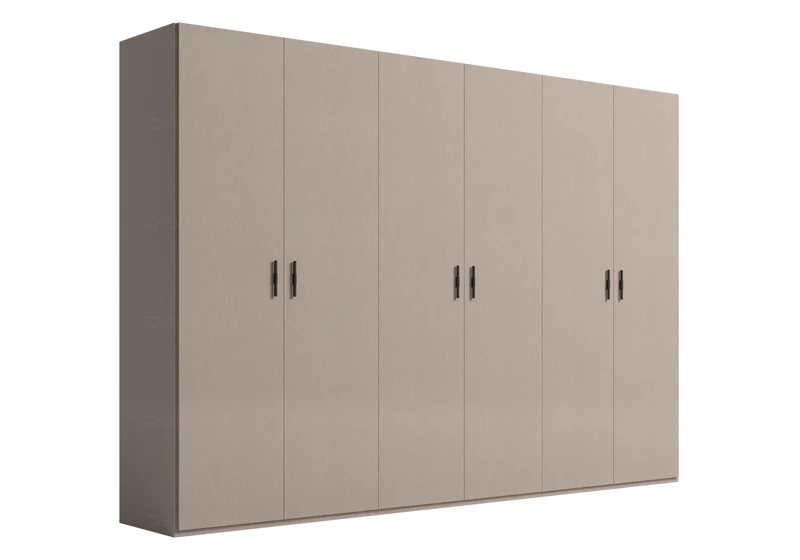 Armoire dressing 3 à 6 portes laquée corde design - Silvia