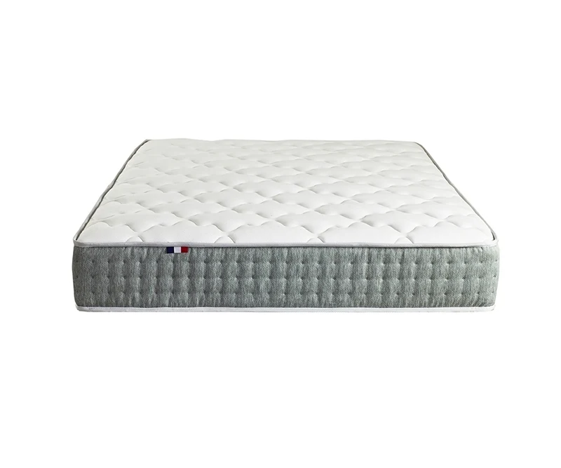 Matelas Ressort 26 cm 7 zones Face Hiver/Eté 140x190 Fabriqué en France