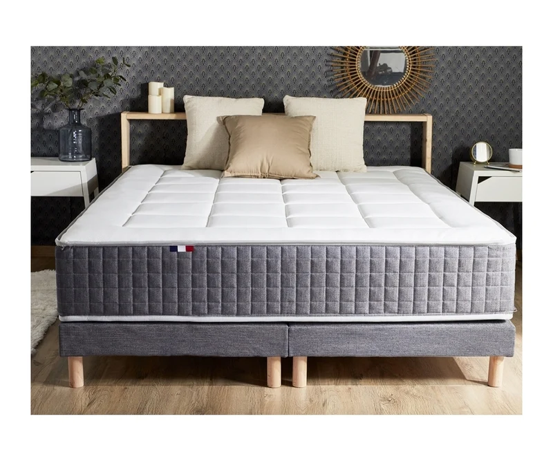 Matelas ressorts 30 cm 7 zones mémoire de forme 160x200