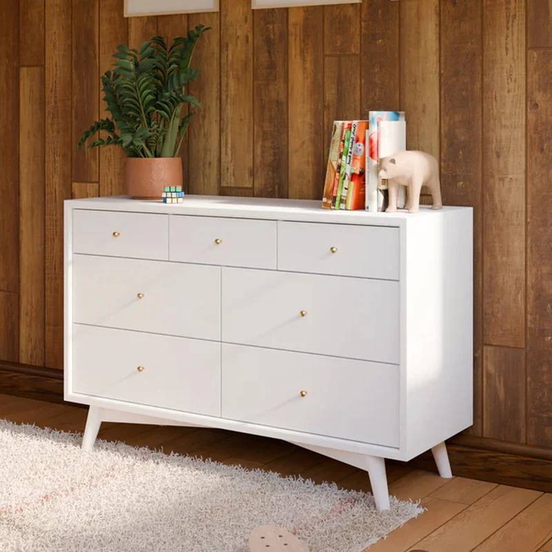 Commode Double Palma à 7 tiroirs - Blanc