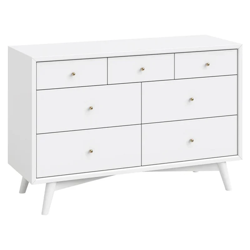 Commode Double Palma à 7 tiroirs - Blanc