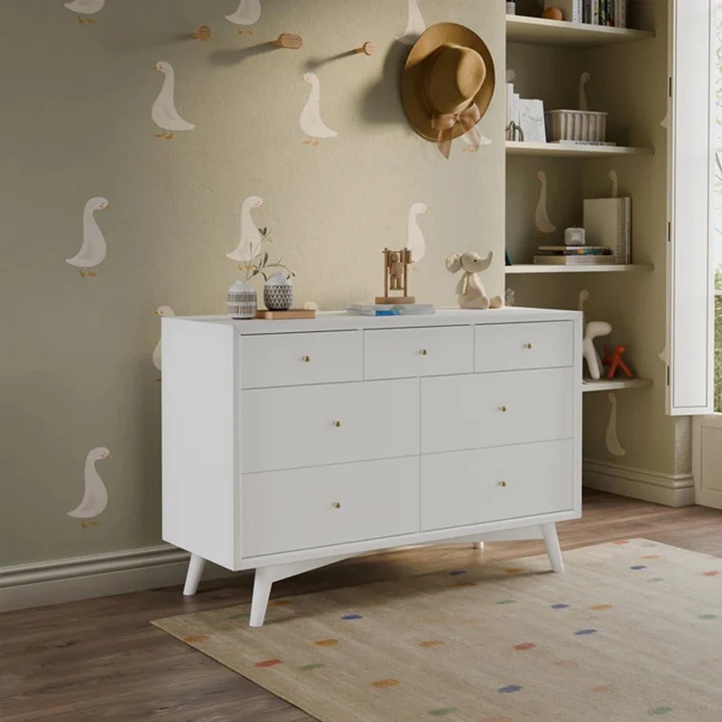 Commode Double Palma à 7 tiroirs - Blanc