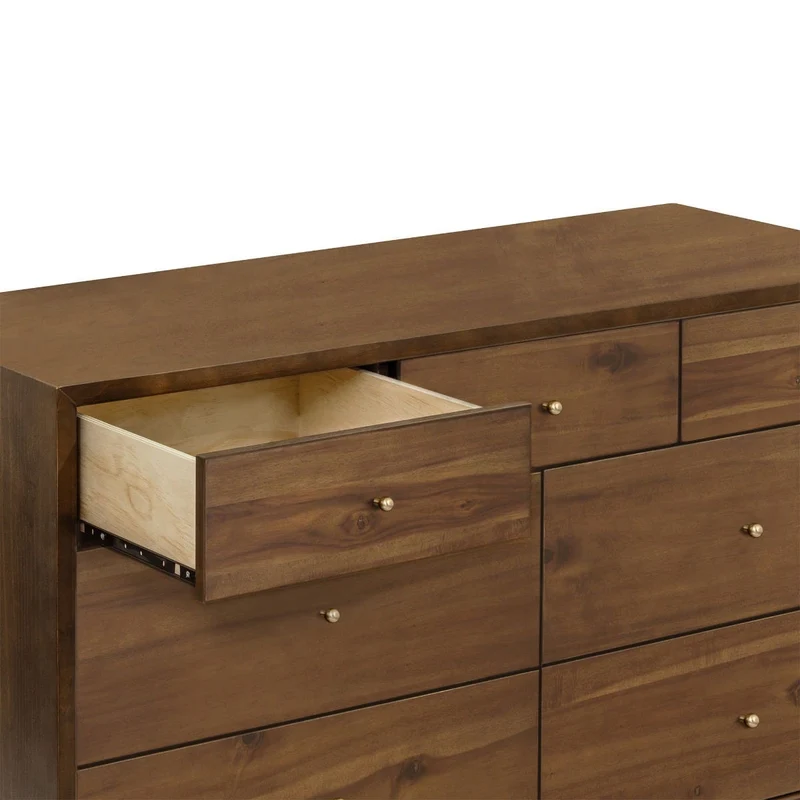 Commode 7 Tiroirs Palma - Noyer Naturel
