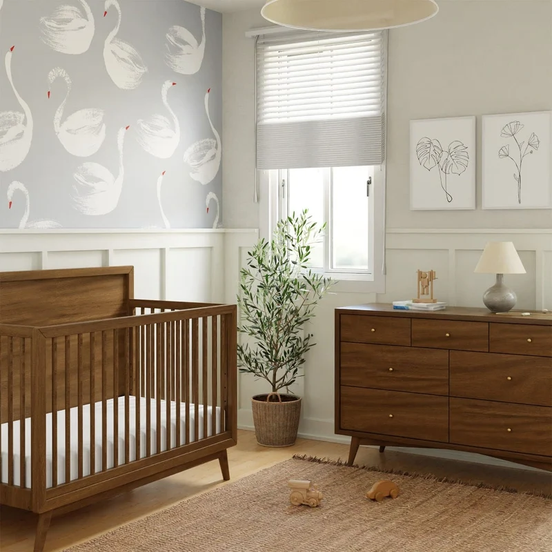 Commode 7 Tiroirs Palma - Noyer Naturel