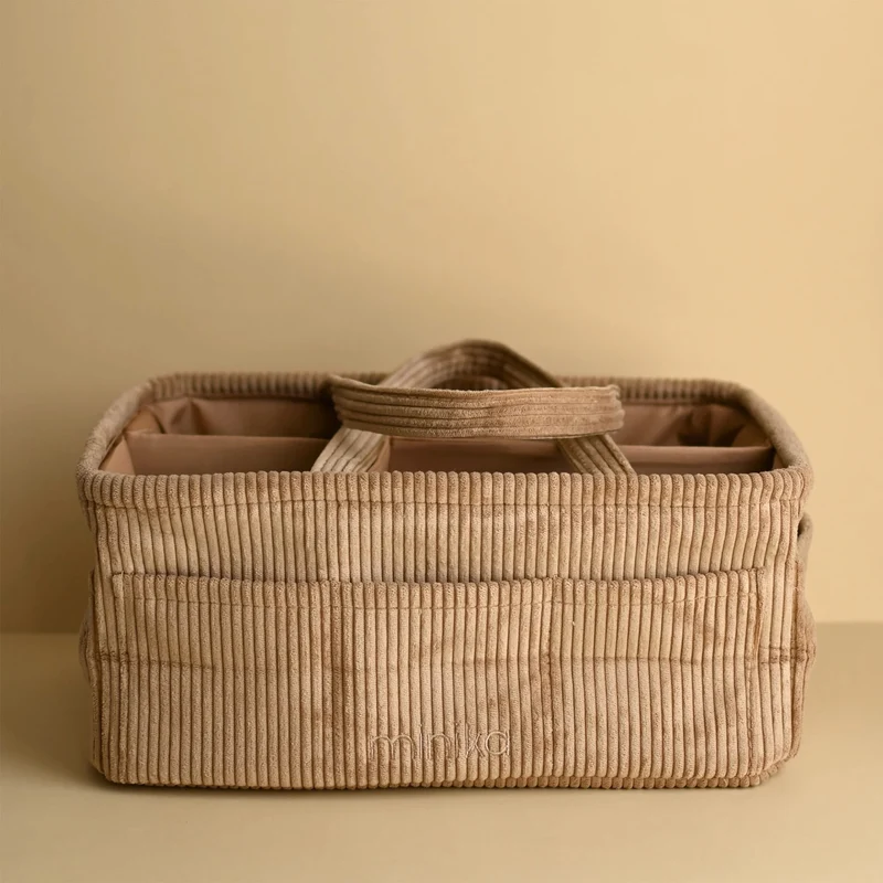 Panier Organisateur de Couches - Amande