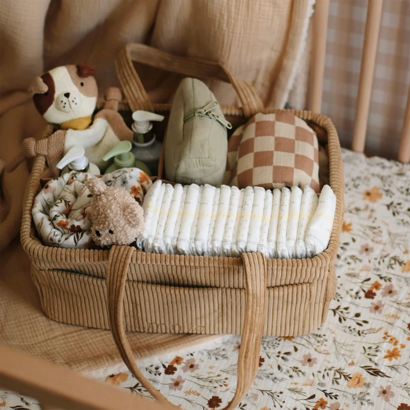 Panier Organisateur de Couches - Amande