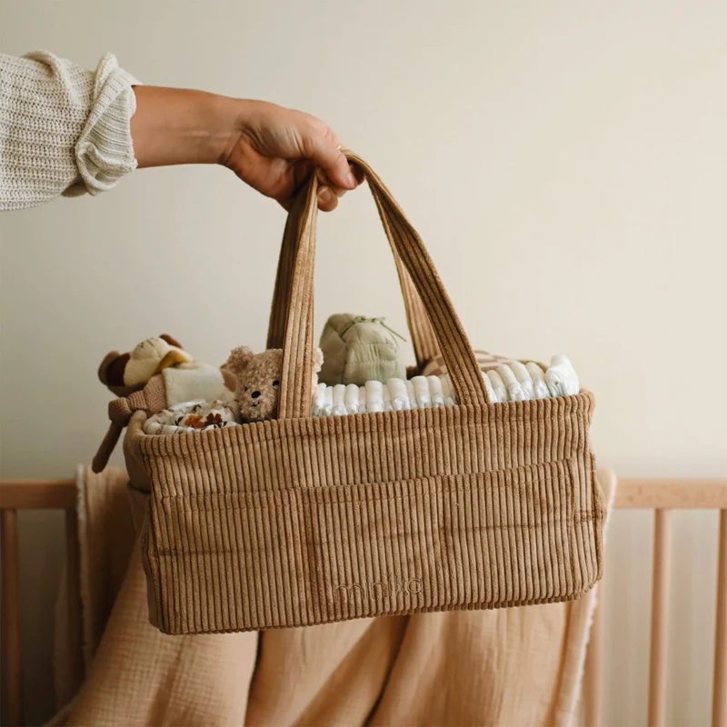 Panier Organisateur de Couches - Amande