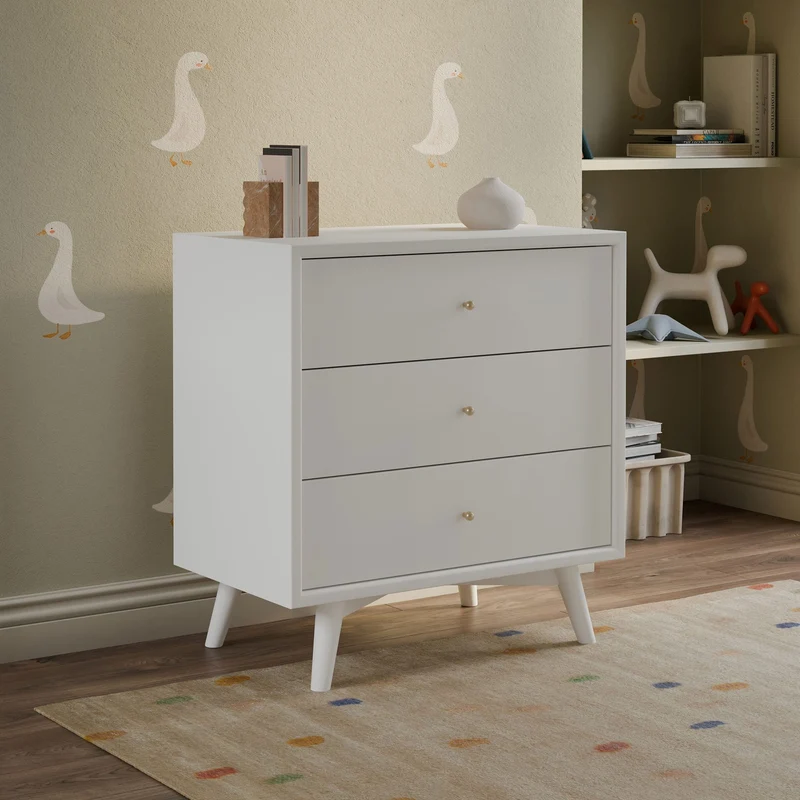Commode 3 Tiroirs Palma - Blanc