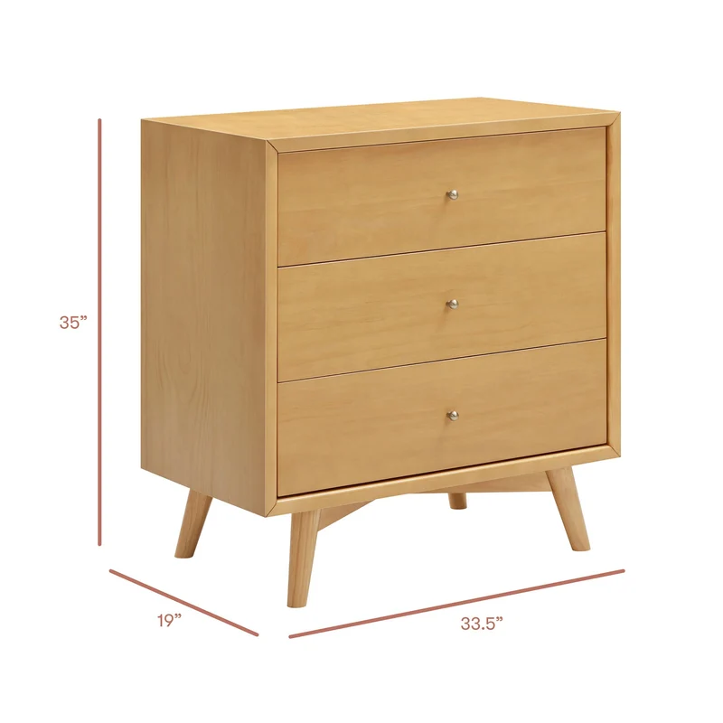 Commode 3 Tiroirs Palma - Miel