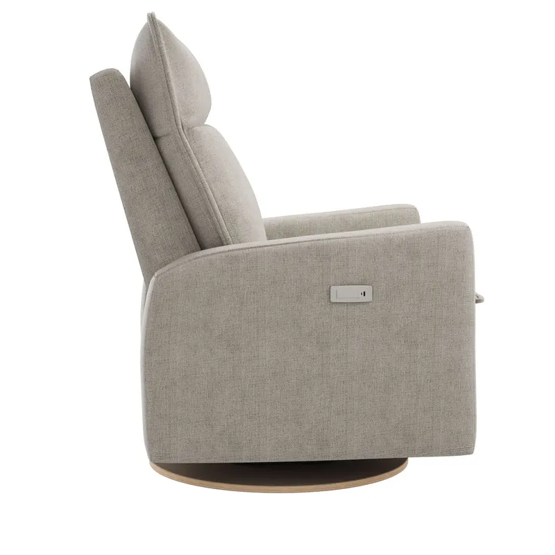 Fauteuil Berçant et Pivotant Arya - Tissu Breather Drifwood 56 avec Mécanisme Électrique