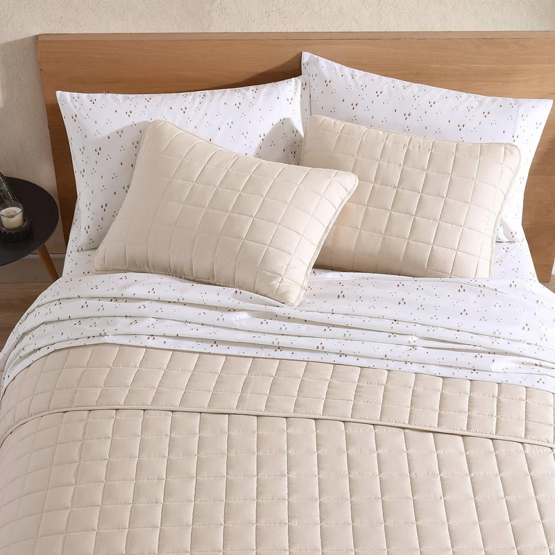 Ensemble Draps Lit Double - Herbes