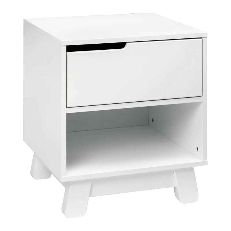 Table de Nuit Hudson avec port USB - Blanc