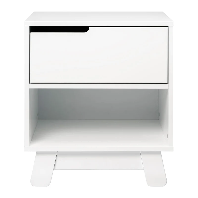 Table de Nuit Hudson avec port USB - Blanc