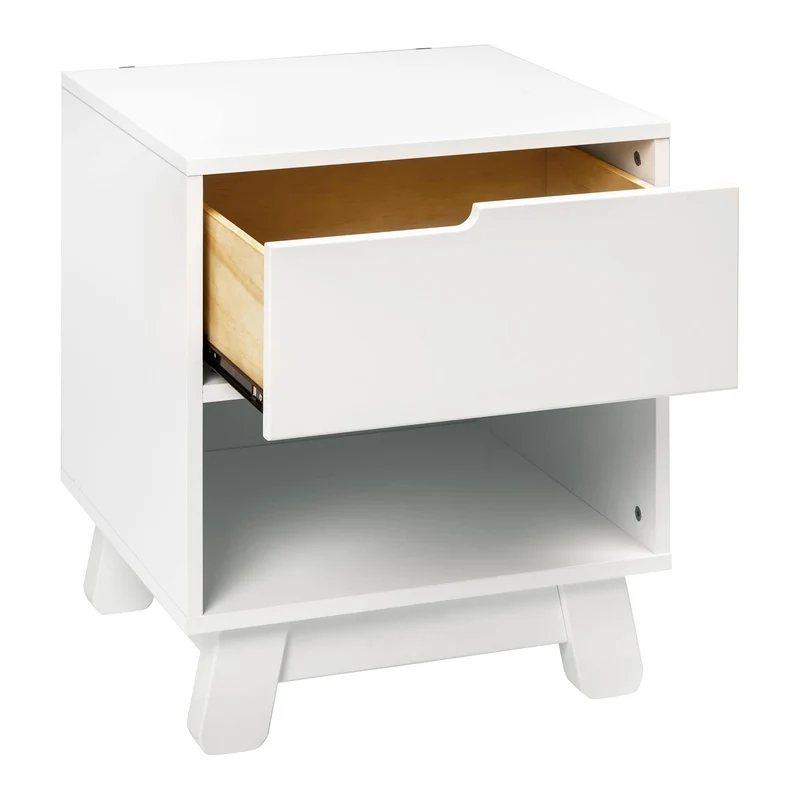 Table de Nuit Hudson avec port USB - Blanc