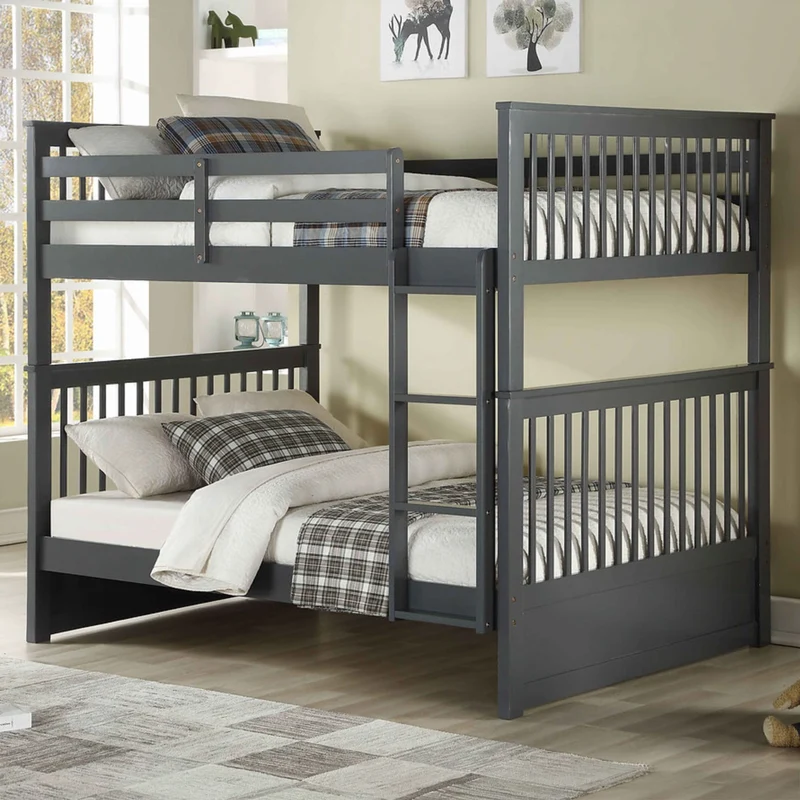 Lit Superposé Double/Double - Gris