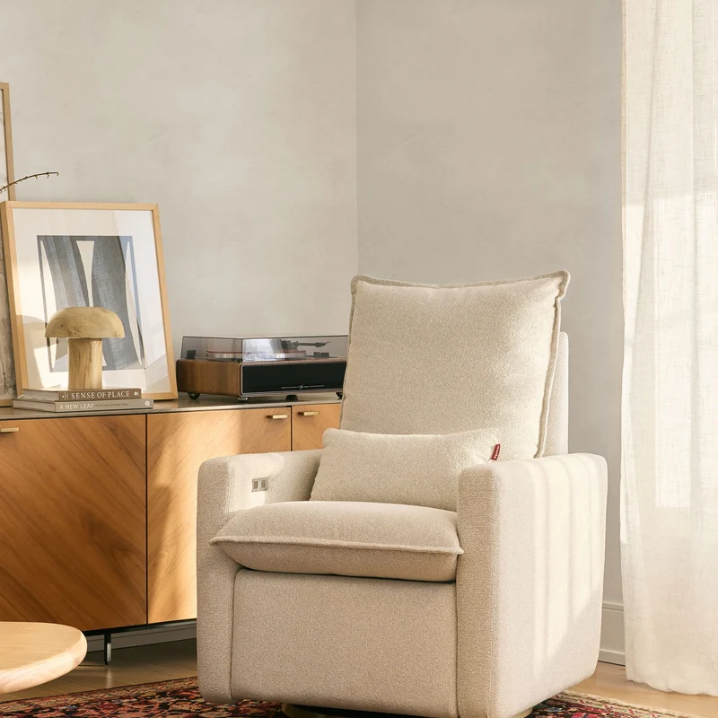 Fauteuil Berçant Cortina - Bleu Denim