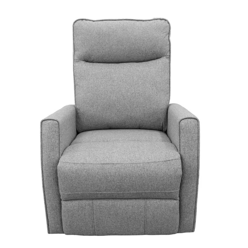 Fauteuil Berçant Pivotant et Inclinable - Tweed Gris