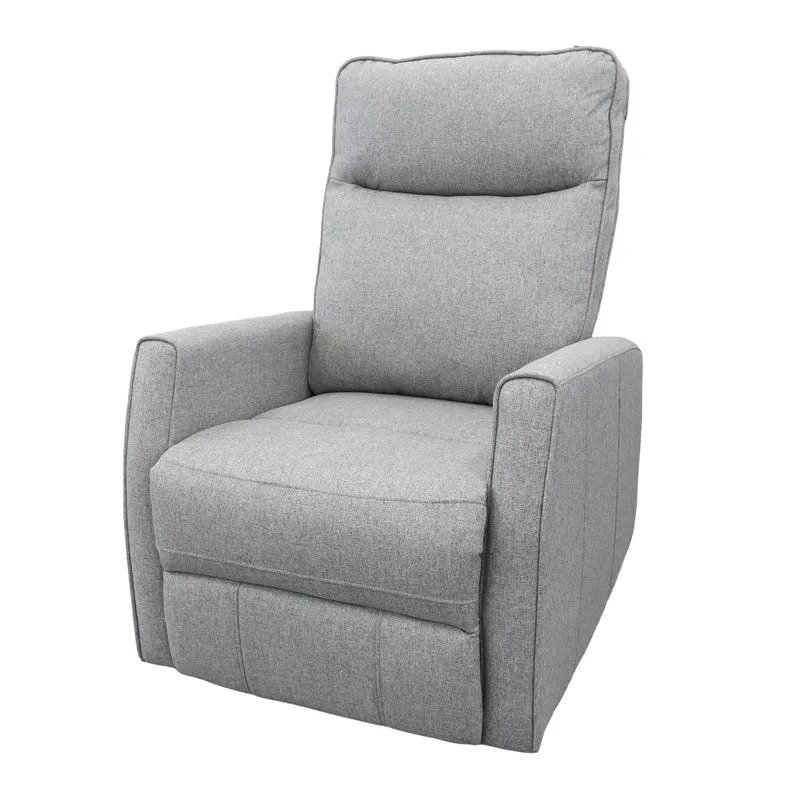 Fauteuil Berçant Pivotant et Inclinable - Tweed Gris