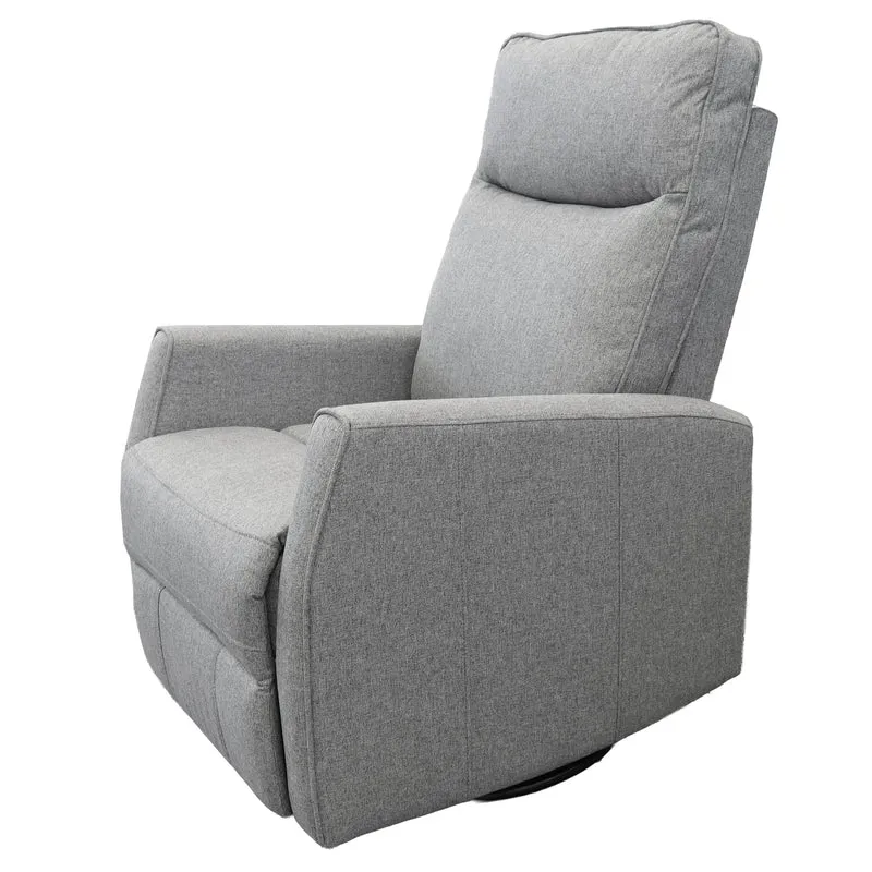 Fauteuil Berçant Pivotant et Inclinable - Tweed Gris