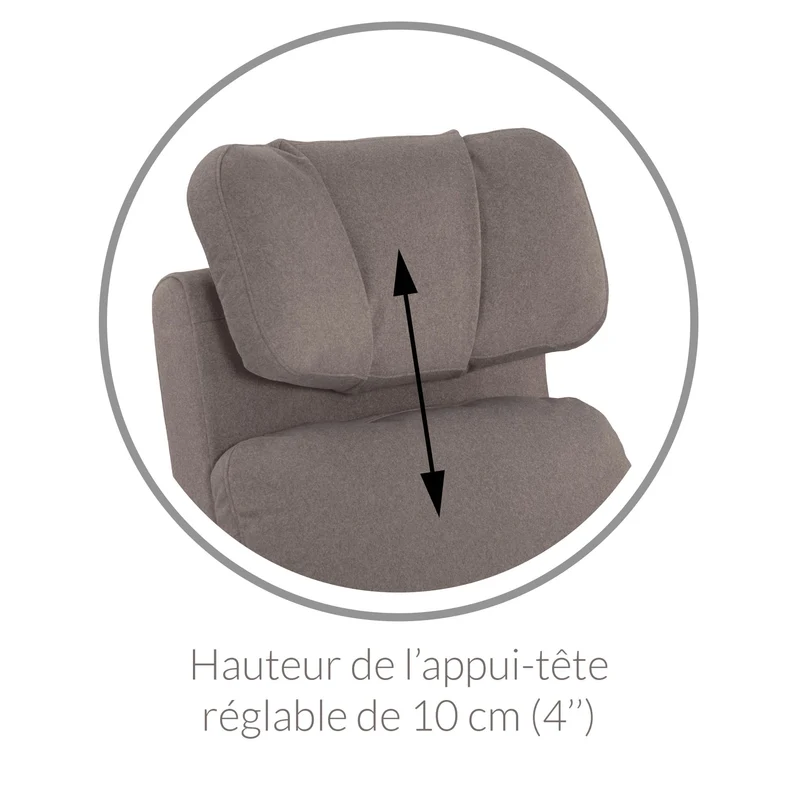 Fauteuil Berçant Inclinable Pivotant Hailey - Puppy Sand