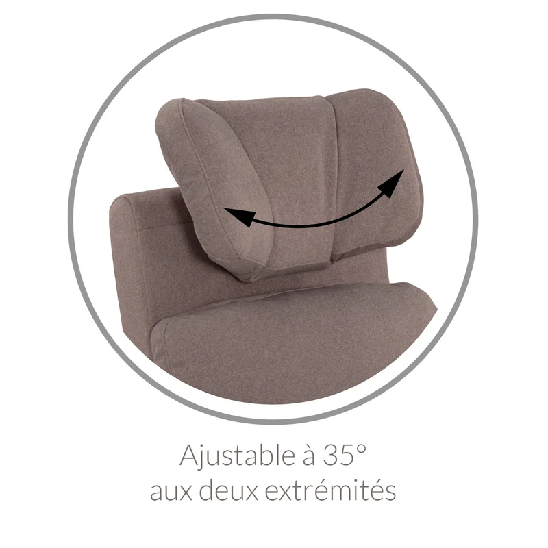 Fauteuil Berçant Inclinable Pivotant Hailey - Nexus Charcoal