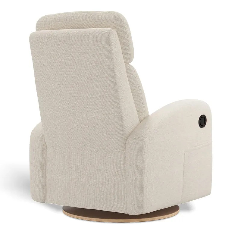 Fauteuil Berçant Inclinable Pivotant Hailey - Henequen (Tissu anti-tache)