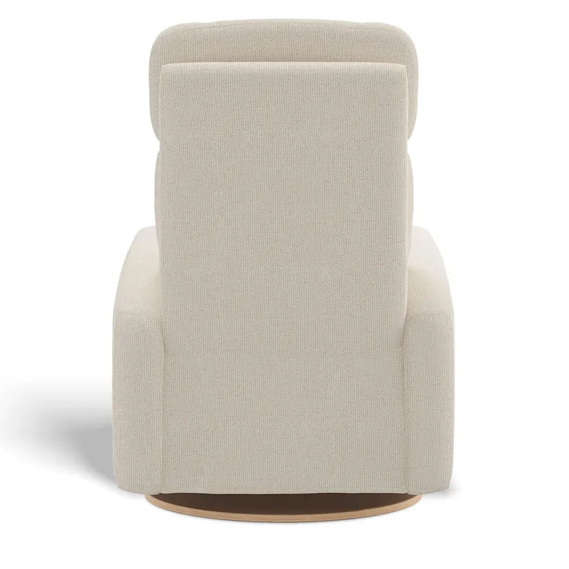 Fauteuil Berçant Inclinable Pivotant Hailey - Henequen (Tissu anti-tache)